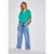 Street One Dames Blouse in effen kleur in Turkoois