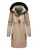 Navahoo Kaltwetterretter dames winterparka met imitatiebontkraag