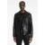 John Varvatos Chelsea Slim Fit Asymmetiric Zip Closure Black