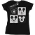 Li-cense Disney dames mickey mouse smiling squares katoenen t-shirt