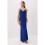 TRENDYOLMİLLA Dames Blauw Effen Maxi Mouwloos Zeemeermin Avond & Gala Jurk