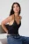 TRENDYOLMİLLA Dames Zwart Effen Mouwloos Getailleerd Blouses
