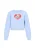 MYMO Sweatshirt ‘Pop’  lichtblauw / rood / zwart / wit