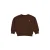 QPI sweater met backprint – bruin/blauw