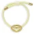 Bonnie Studios Armband Dames Bean Bracelets, Materiaal: Textiel, Kleur: Geel