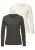 LASCANA Shirt  ecru / grijs