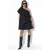 Asymmetrische Mini-jurk met Één Mouw