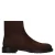 Manfield suède enkelboots – donkerbruin