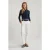 River Woods Roll Neck T-shirt With Bow Navy