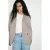 Mango geruite double breasted blazer – bruin