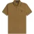 Fred Perry Herenpoloshirt met dubbele kraag (Bruin)
