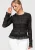 Ombre Blouse  zwart