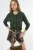 Casual Crew Neck Gebuttonte Crop Jacket