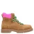 Scotch & Soda Toby suède veterboots met profielzool – beige/roze