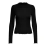 Dames-T-shirt Only Emma lange mouwen hooggesloten