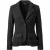 Getailleerde blazer in antracietkleurige textuur met klassieke revers.