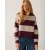 Summum 3s5336-30805 335 big stripe boxy sweatshirt dark burgundy