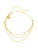Hey Happiness Voetsieraden ‘Rolo Trio’  goud