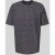 Bugatti T-shirt in all-over look met ronde hals