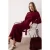 Trendyol Modest Dames Bordeaux Effen Maxi Lang Casual Recht Modest Jurken