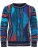 Carlo Colucci Trui  blauw / navy / aqua / lichtlila / koraal