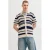 JACK & JONES PREMIUM regular gestreept casual overhemd gebreid donkerblauw