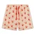 Swim Essentials zwemshort met all over print ecru/rood