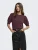 Only Onlrica 2/4 Pullover Knt Noos Trui Zinfandel Melange