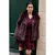 Trendyol Curve Dames Bordeaux Effen Lang Regular fit Grote maten Jassen