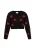 MYMO Gebreid vest  rood / zwart