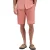 No Excess Short chino with linen, garment dye coral
