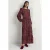 Boden Crew Neck Tiered Dress Red