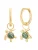 Glanzstücke München Oorbellen  goud / olijfgroen / smaragd