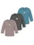 normani Shirt ‘Taupo’  cyaan blauw / antraciet / eosine / wit