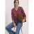 Langarm Pullover mit V-Ausschnitt