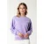 Colourful Rebel Multi Racer Logos Dropped Shoulder Sweat Light Lilac