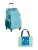 HABA Set ‘ Schranktrolley 4 Rollen und Kreativtasche ‘  marine / hemelsblauw / mintgroen