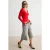 TRENDYOLMİLLA Dames Rood Effen Kort Getailleerd Blouses