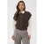 Saint Tropez spencer met kabels – donkerbruin
