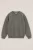 WE Fashion – Jongens sweater met structuur en embroidery – Regular fit – Legergroen – Katoen –