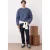 TRENDYOL MAN Heren Donkerblauw Effen Lang Oversized Sweatshirts