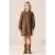Sissy-Boy corduroy blousejurk met panterprint donkergroen