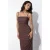 Kant Gedetailleerde Polka Dot Sandy Midi Jurk