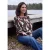Shirt met lange mouwen, boothals en print