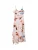 Desigual Jurk  blauw / poederroze / rood