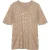 EsQualo Sweater Foil Print S/slv Warm Sand