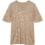EsQualo Sweater Foil Print S/slv Warm Sand