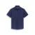 State of Art regular casual overhemd met linnen donkerblauw