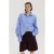 HARPER & YVE gestreepte blouse met plooien – blauw