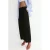 Mango wide leg regular waist broek met linnen – zwart